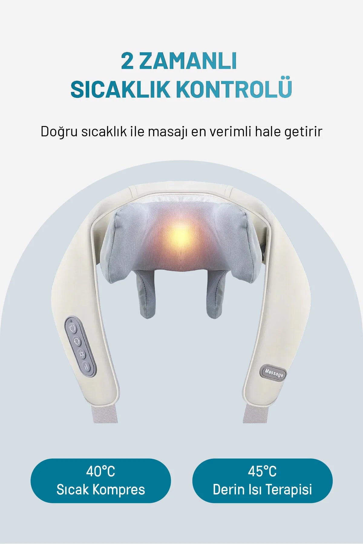 Relaxora Elektrikli Isıtmalı Boyun Ve Sırt Masaj Cihazı